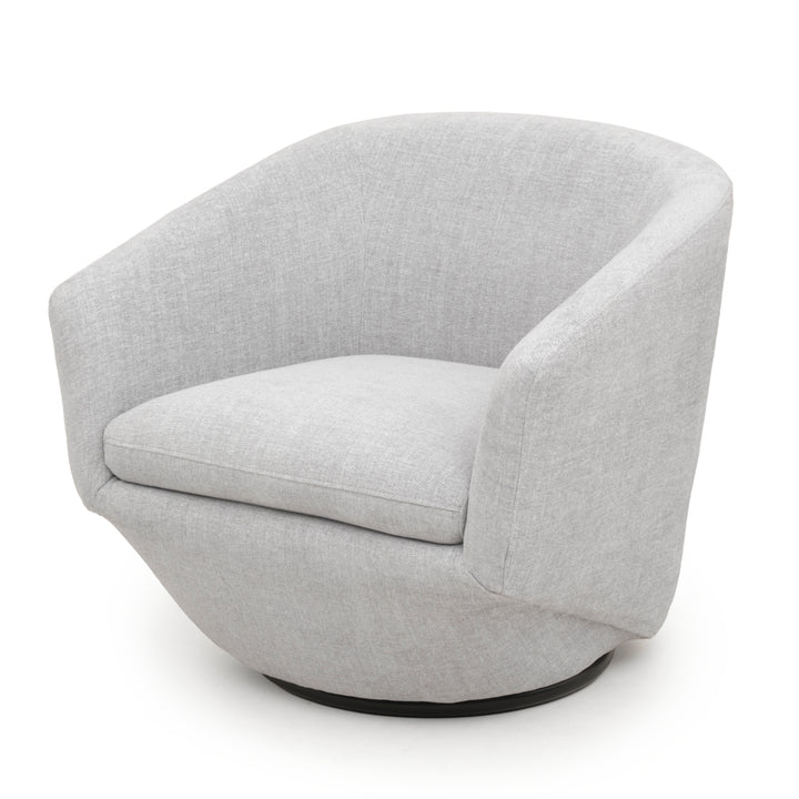 Wyle Swivel Accent Chair Light Grey