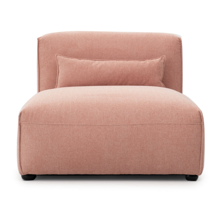 Ellemia Modular Armless Chaise Pink