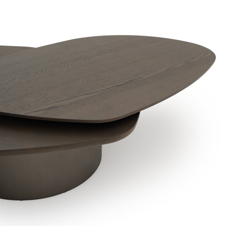 Eirian Wood Coffee Table Dark Grey