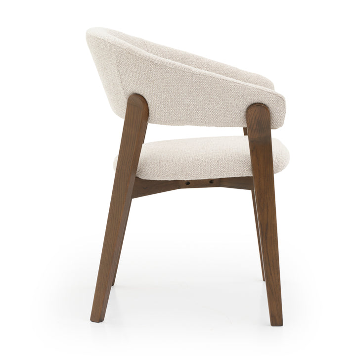 Nimesha Fabric Armchair Light Grey
