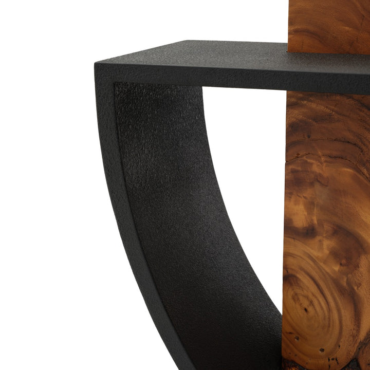 Nalca Wood Console Table Black