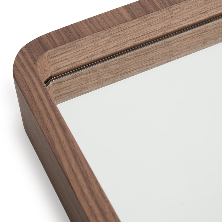 Edris Wall Mirror Dark Brown