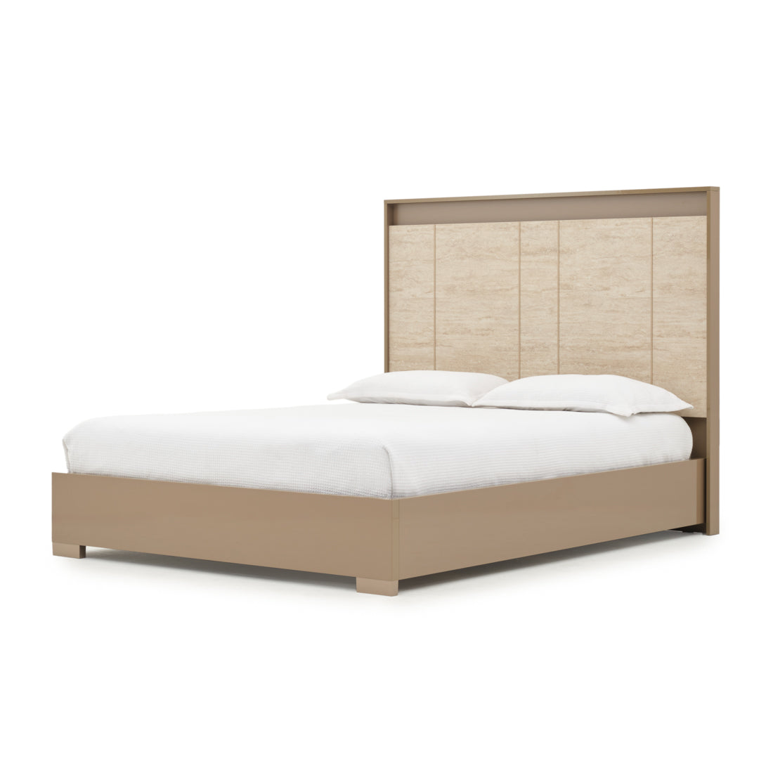 Nunzia Queen Bed Beige