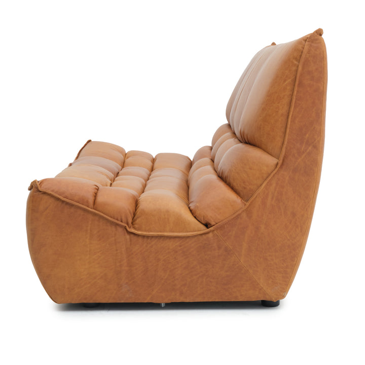Nesto Modular Armless Loveseat Cognac