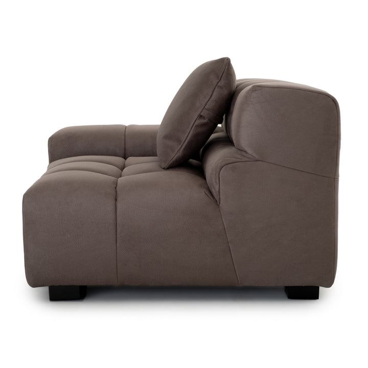 Norika Modular Left Chair Dark Grey