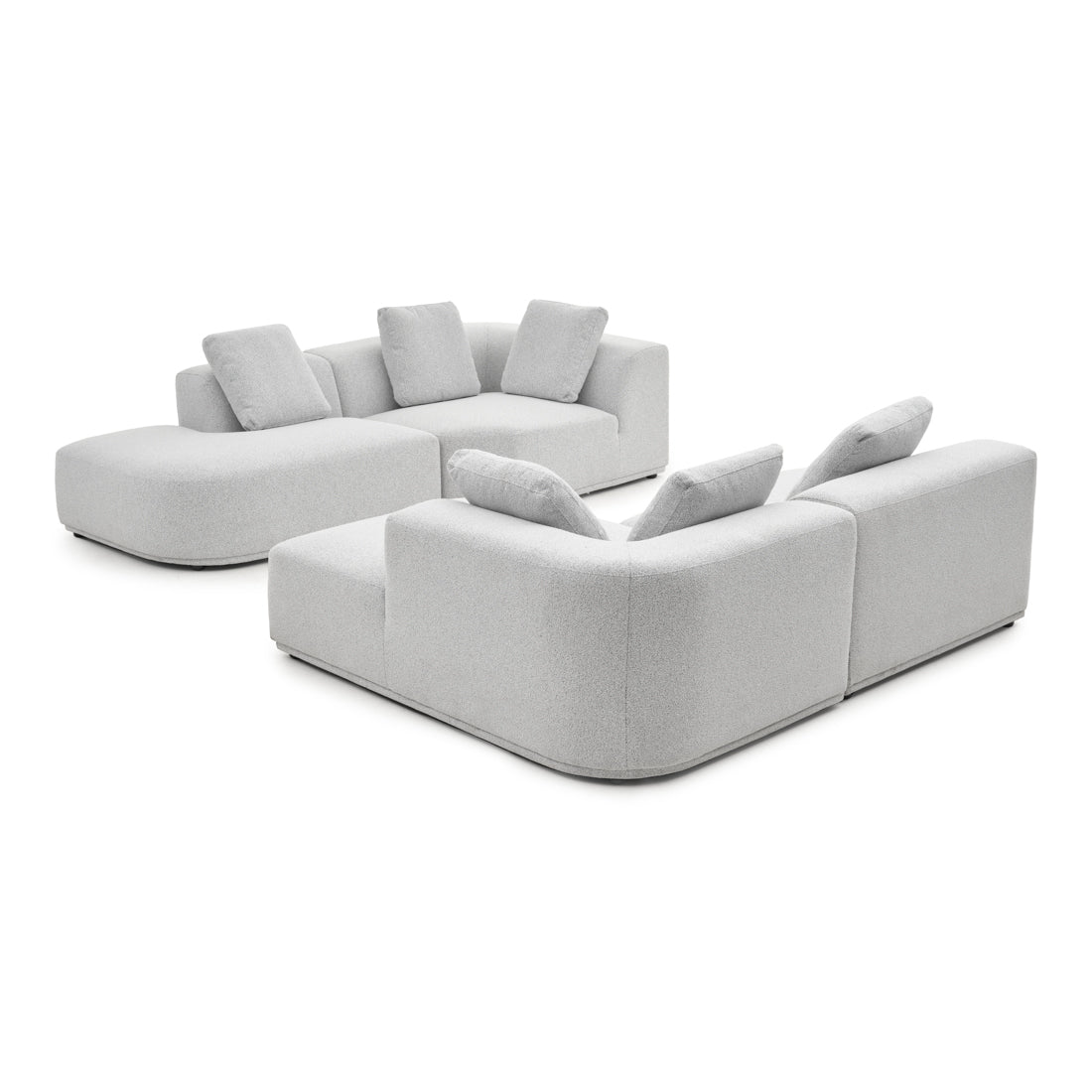 Willowdale Fabric Modular Set Light Grey