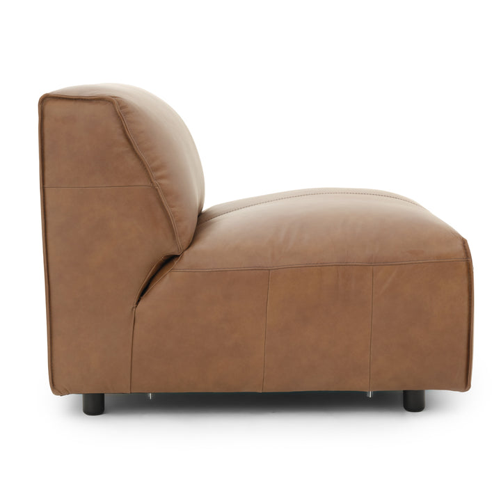 Nessa Modular Armless Chair Dark Brown