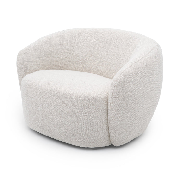 Sorena Fabric Accent Chair Off White