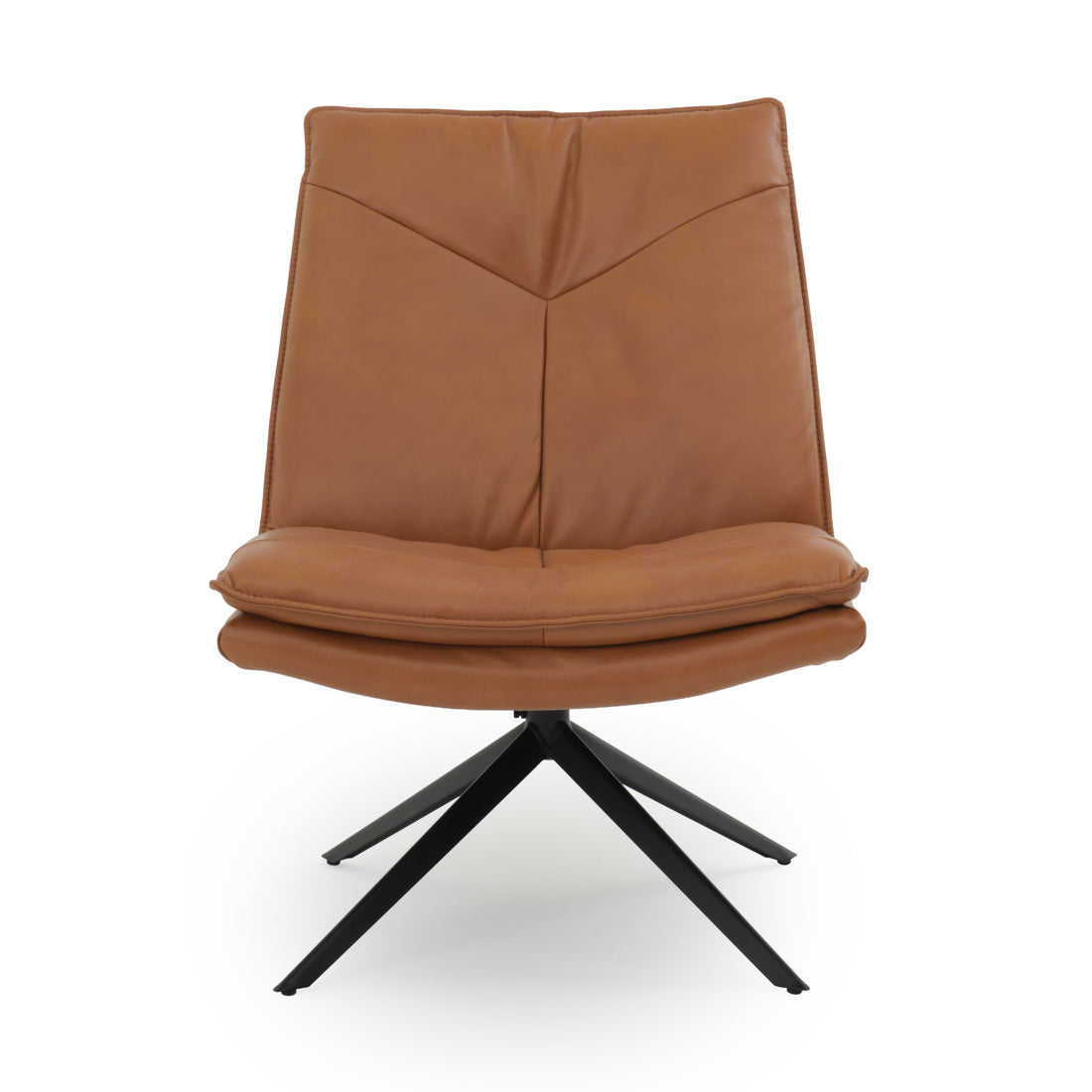 Nakoa Swivel Accent Chair Cognac