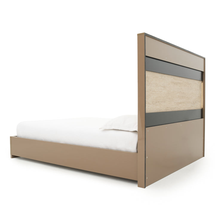 Nunzia King Bed Beige