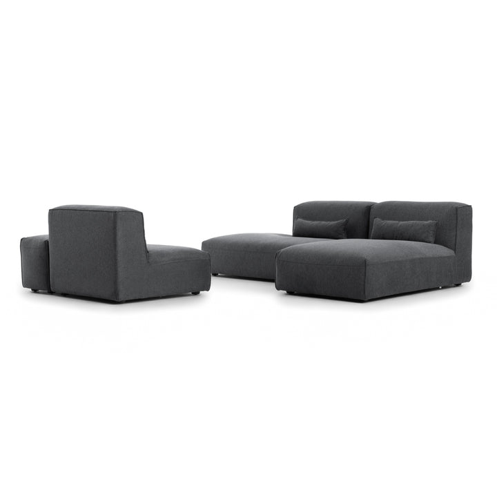 Ellemia Fabric Modular Set Dark Grey