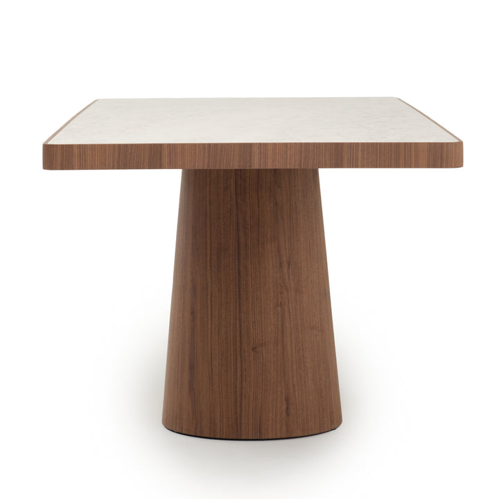 Evana Ceramic Dining Table Dark Brown