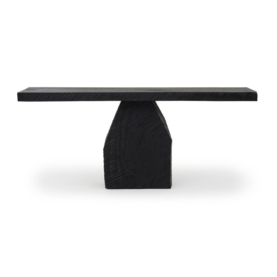Welta Wood Console Table Black