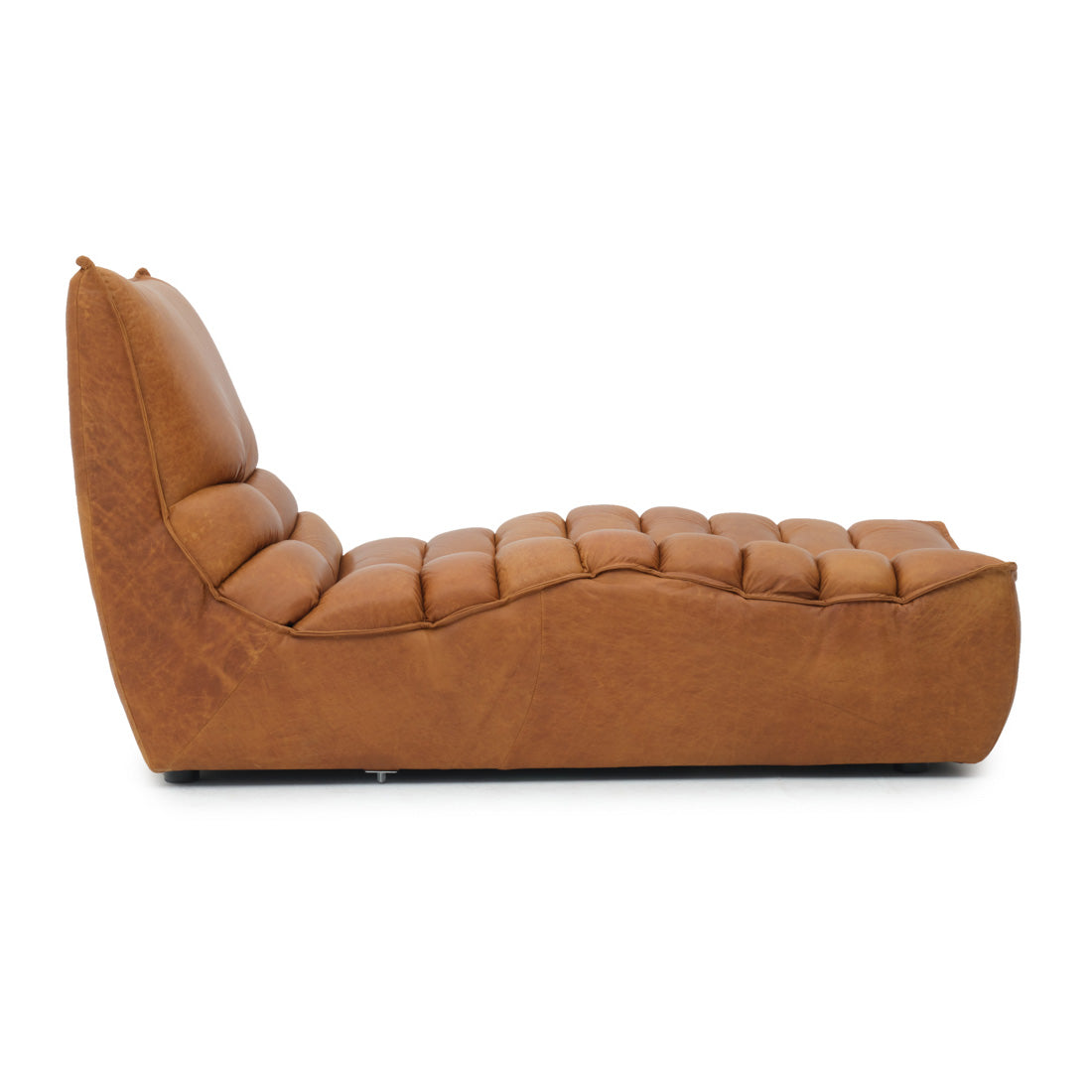 Nesto Modular Armless Chaise Cognac