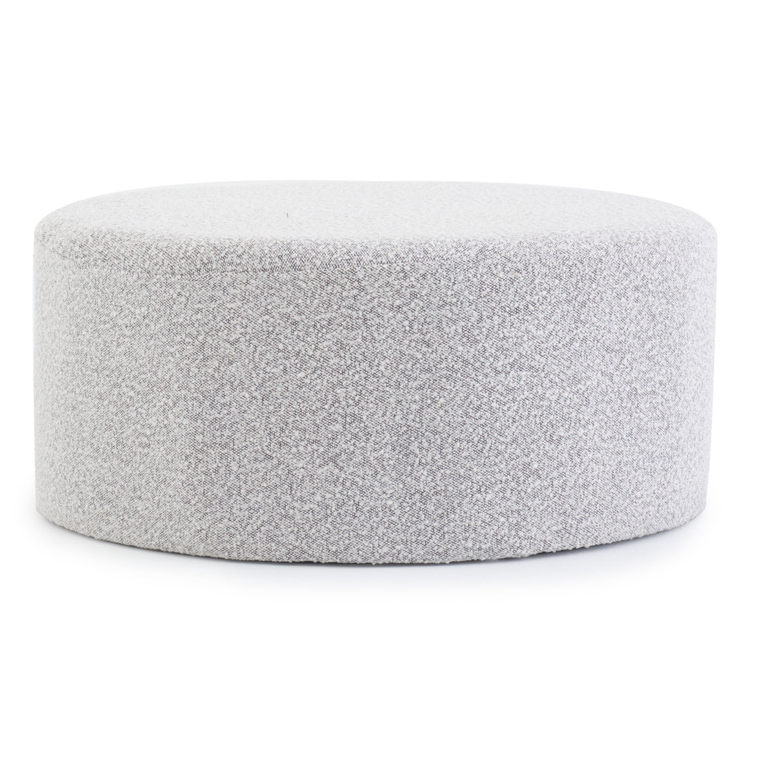 Emondi Fabric Ottoman Light Grey