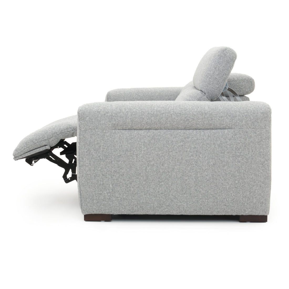Niguel Fabric Reclining Sofa Light Grey