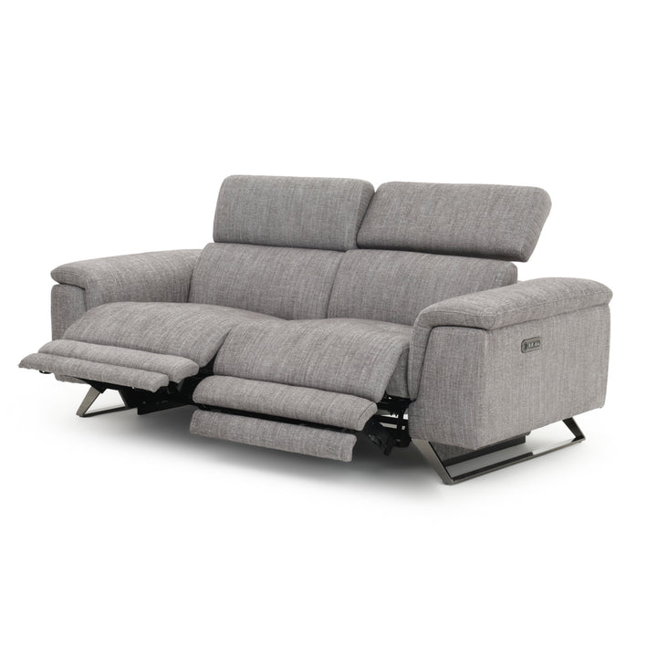 Warren Fabric Reclining Sofa Dark Grey