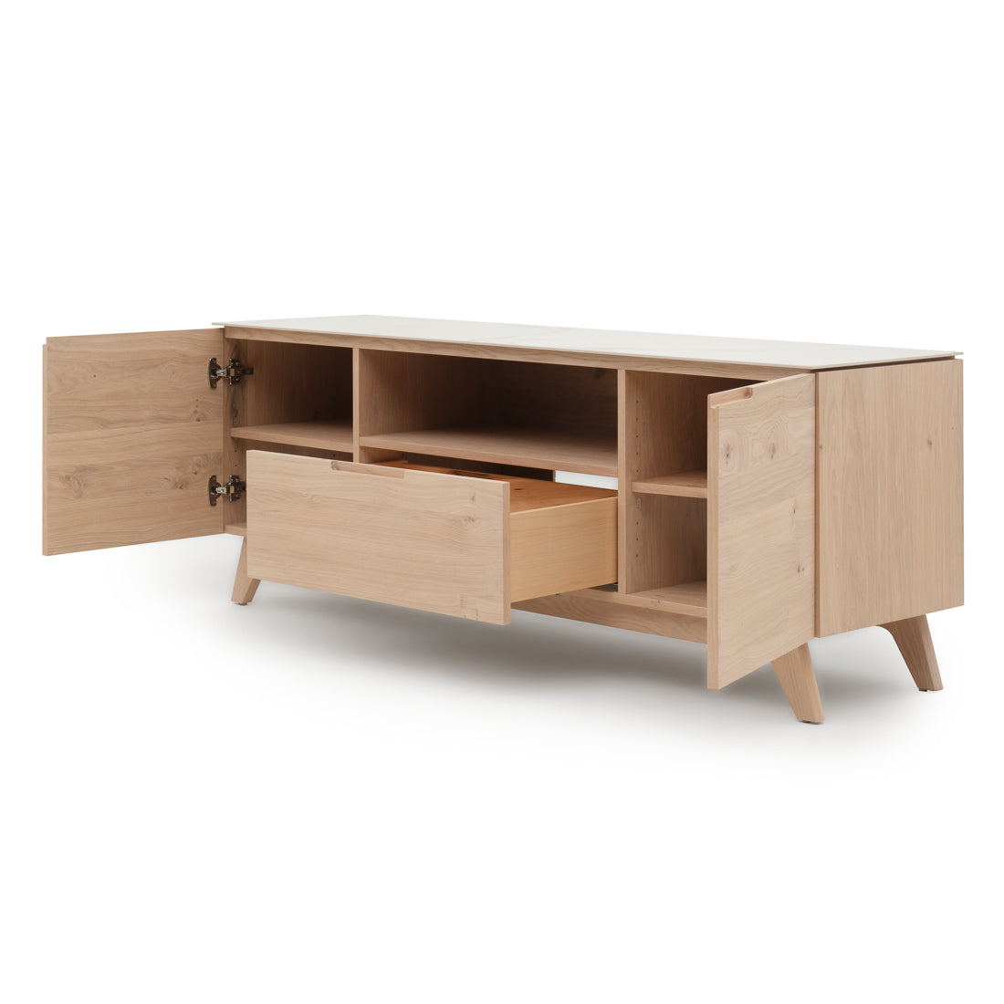 Elaina TV and Entertainment Unit Light Brown