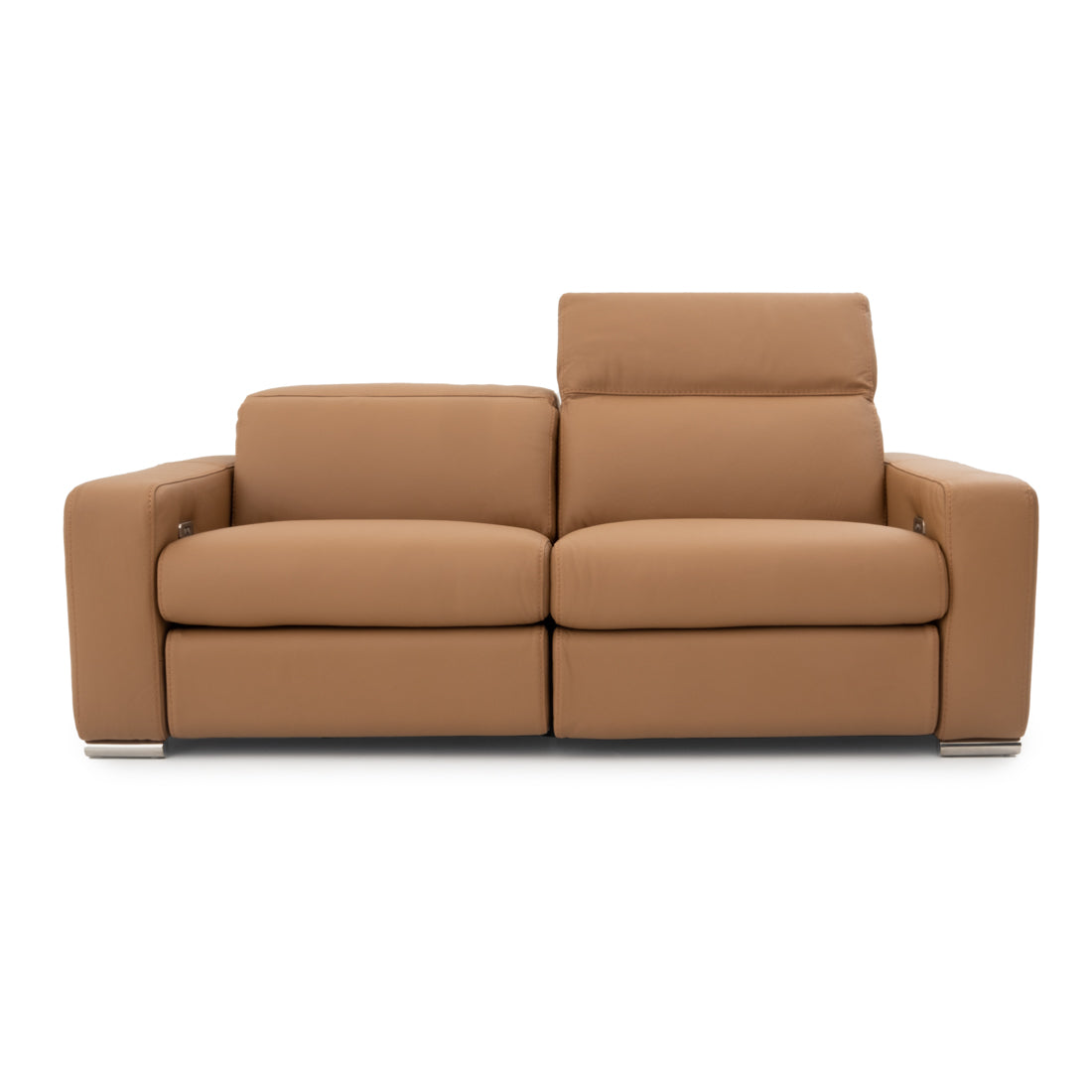 Whitmore Leather Reclining Sofa Cognac