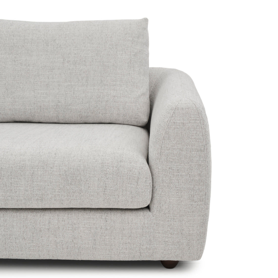 Nadal Fabric Modular Loveseat Light Grey