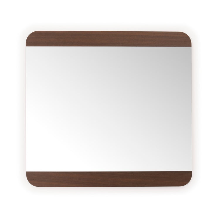 Wadena Wall Mirror Dark Brown