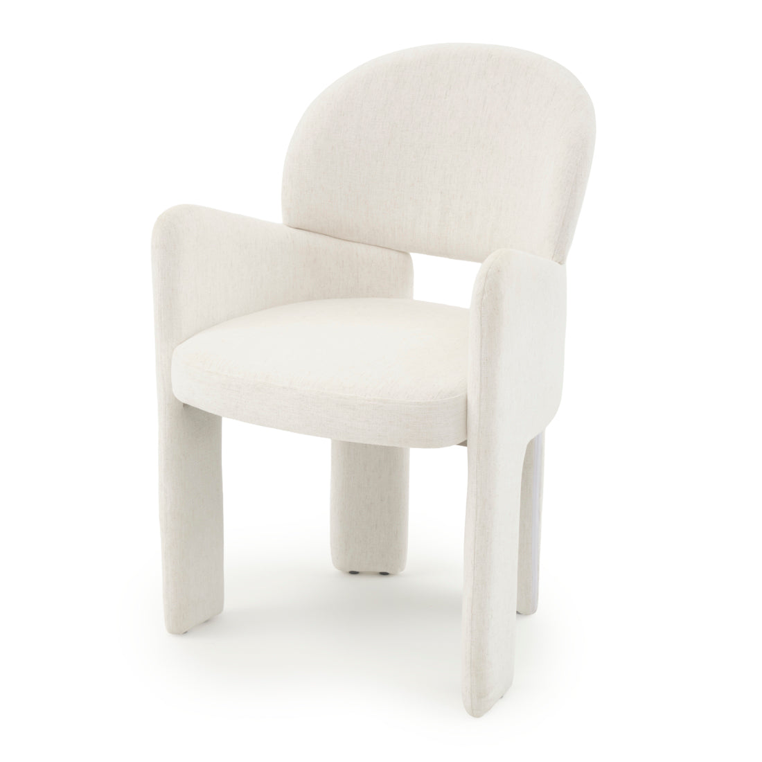 Etrina Fabric Armchair Off White