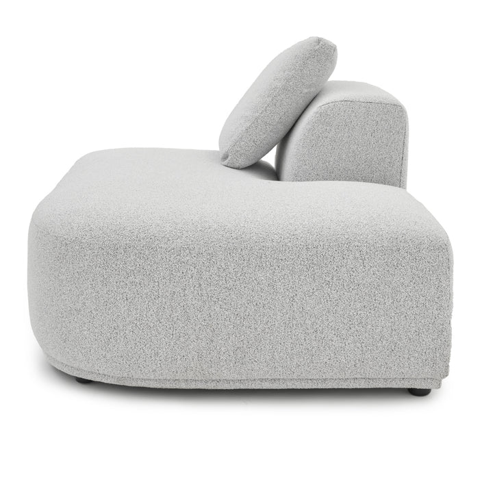 Willowdale Modular Chair W. Right Bumper Light Grey