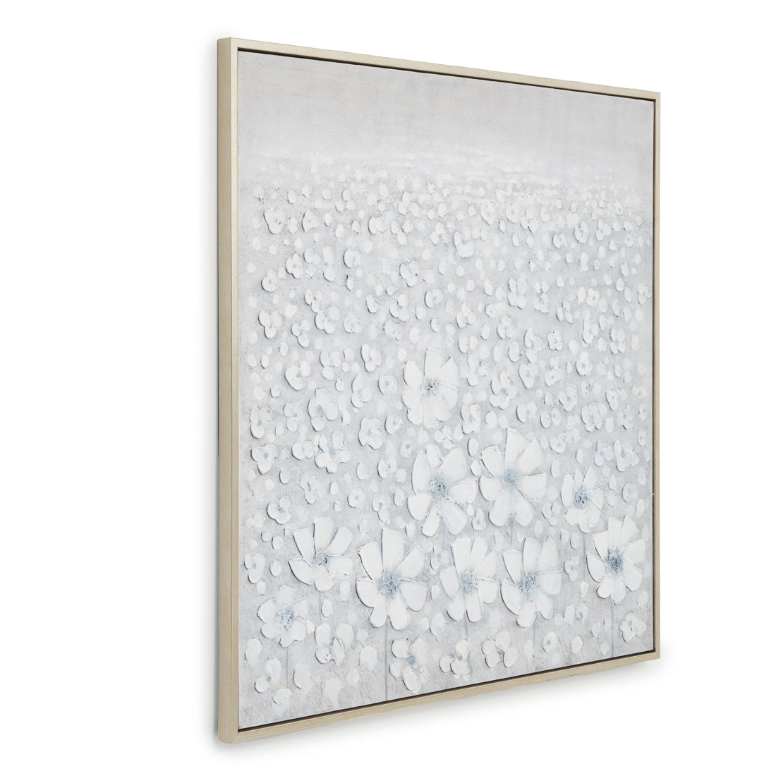 Walflora Painting on Canvas Light Grey