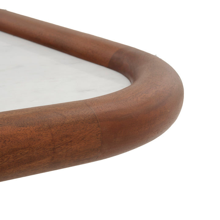 Nesta Wood Coffee Table Dark Brown
