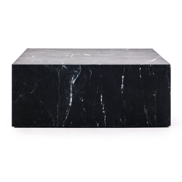 Nabby Marble Coffee Table Black