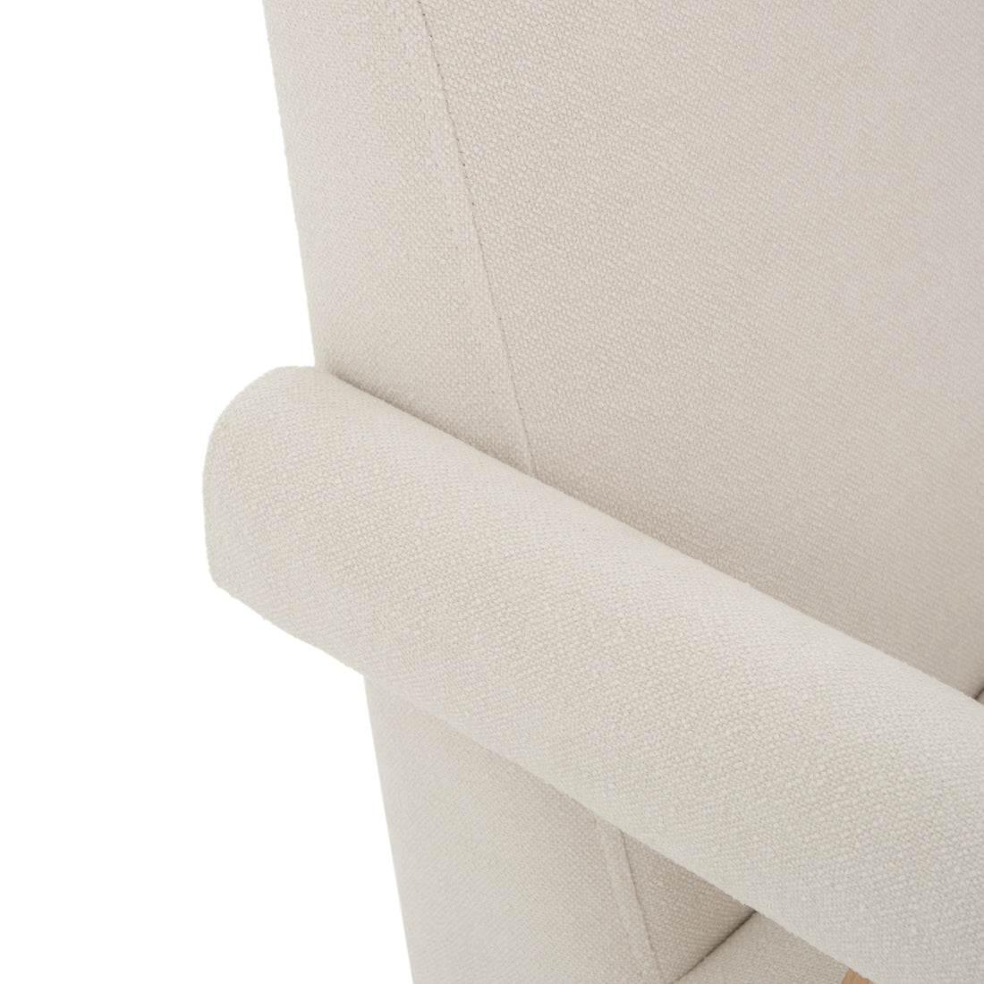 Nestoria Fabric Armchair Off White