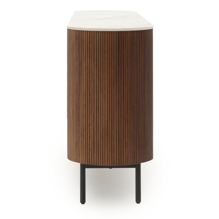 Esmeralda Wood Sideboard Dark Brown