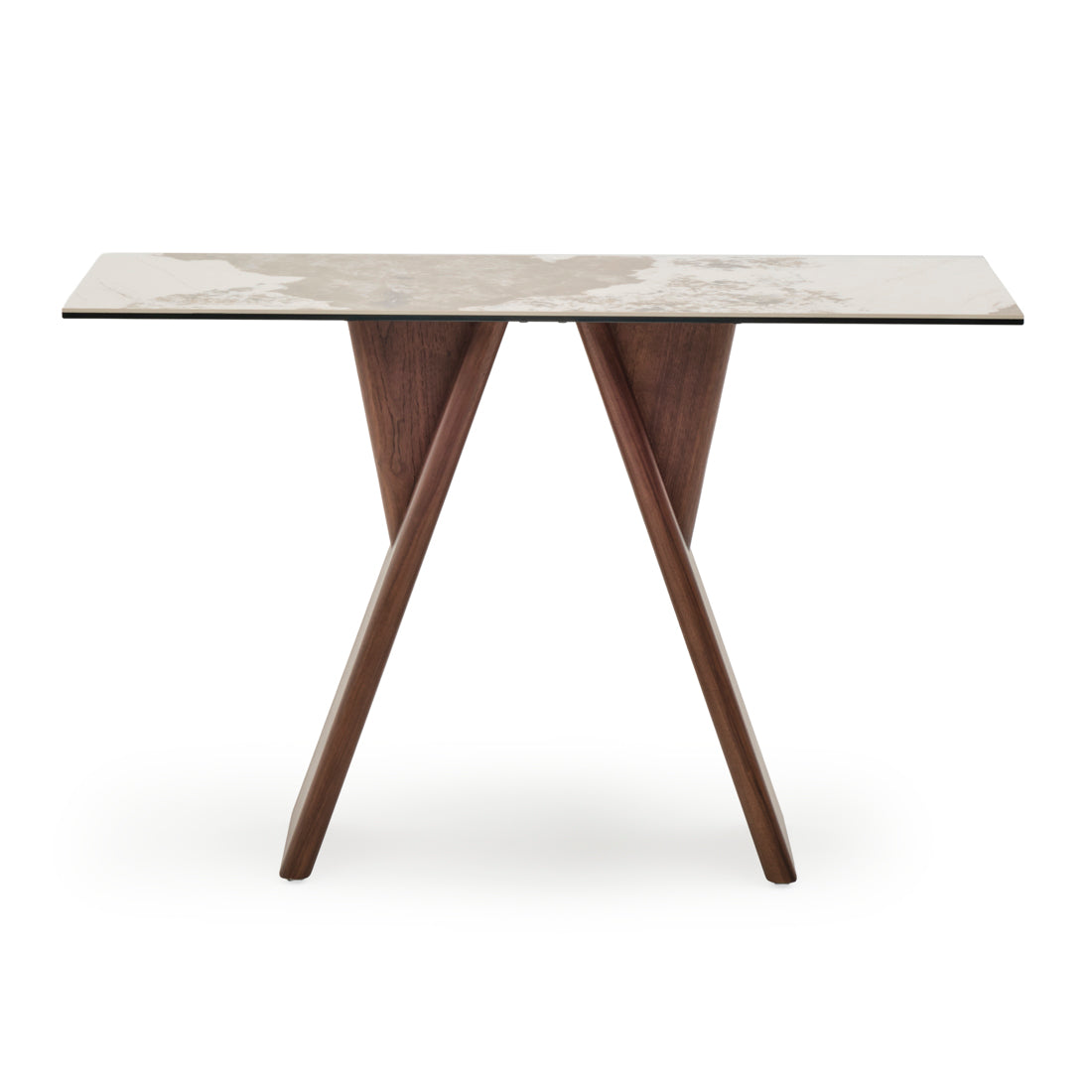 Emmeline Ceramic Console Table Light Brown