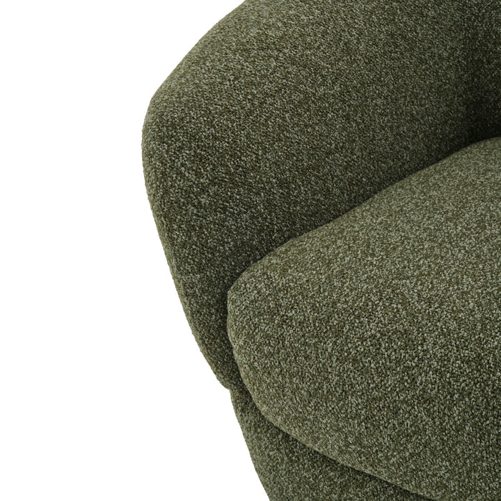 Nesla Fabric Accent Chair Dark Green
