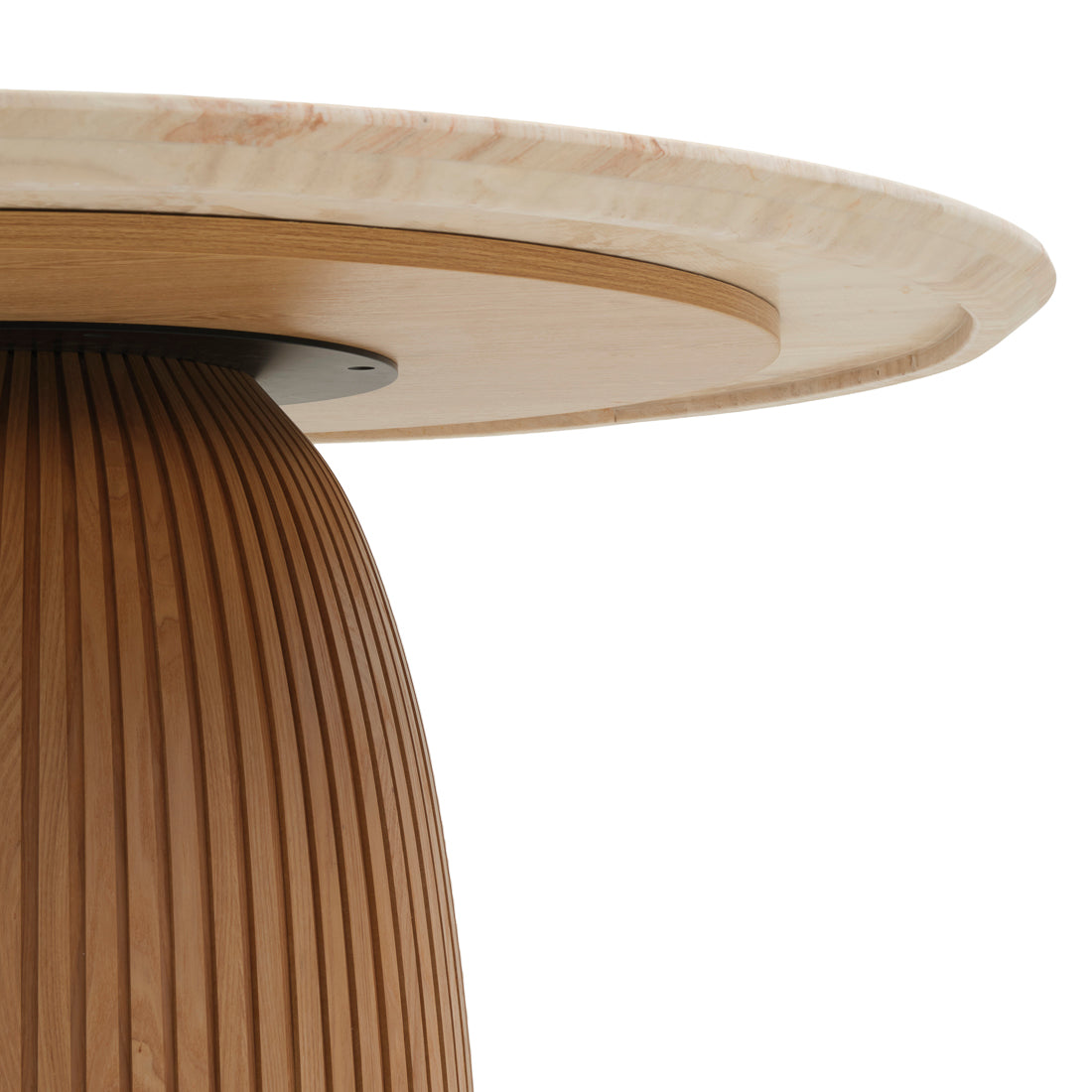Namora Travertine Dinette Table Light Brown