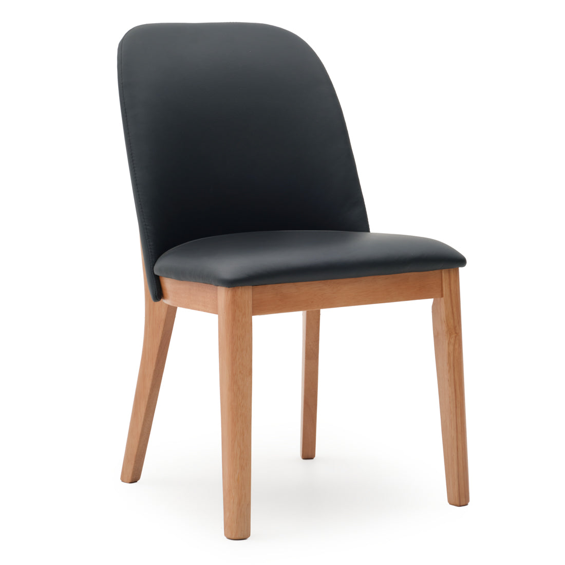 Evy Leather Chair Black
