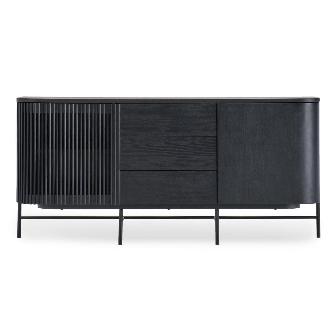 Easton Wood Sideboard Black