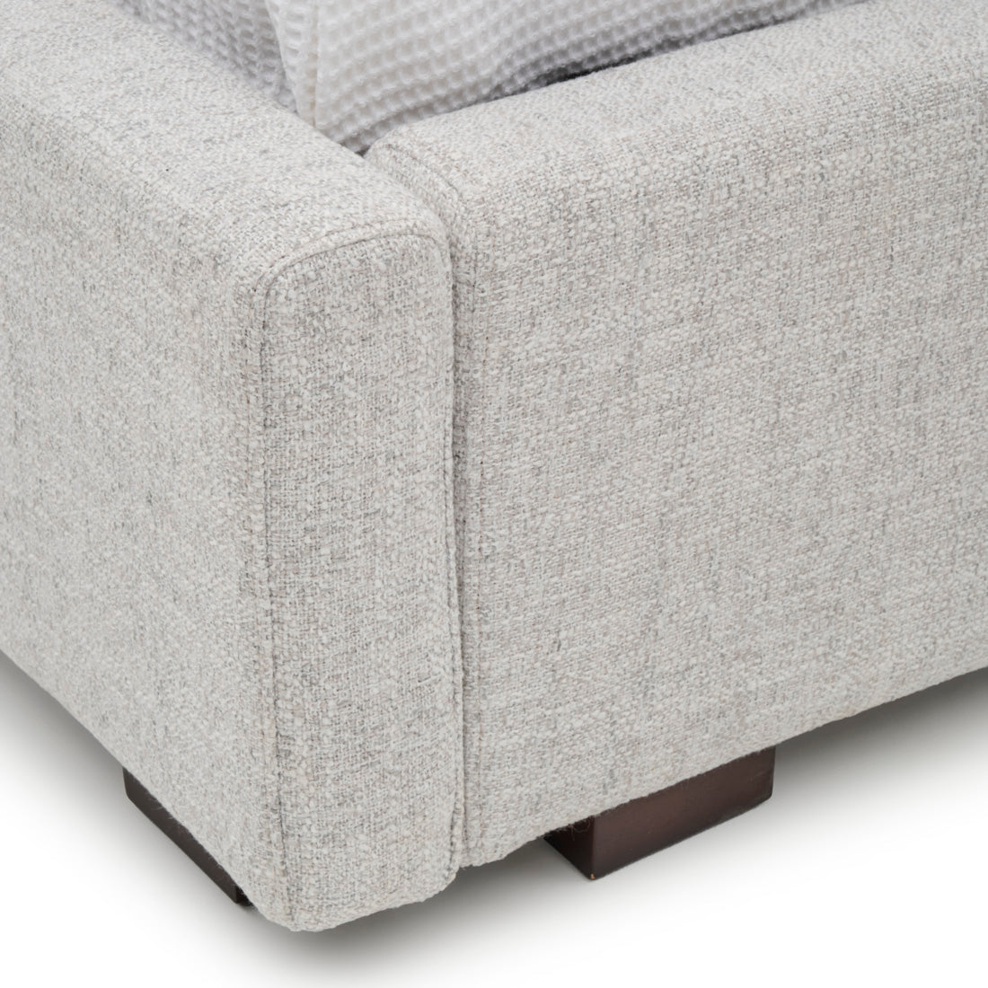 Elisha Fabric King Bed Light Grey