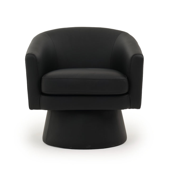 Wesel Swivel Accent Chair Black