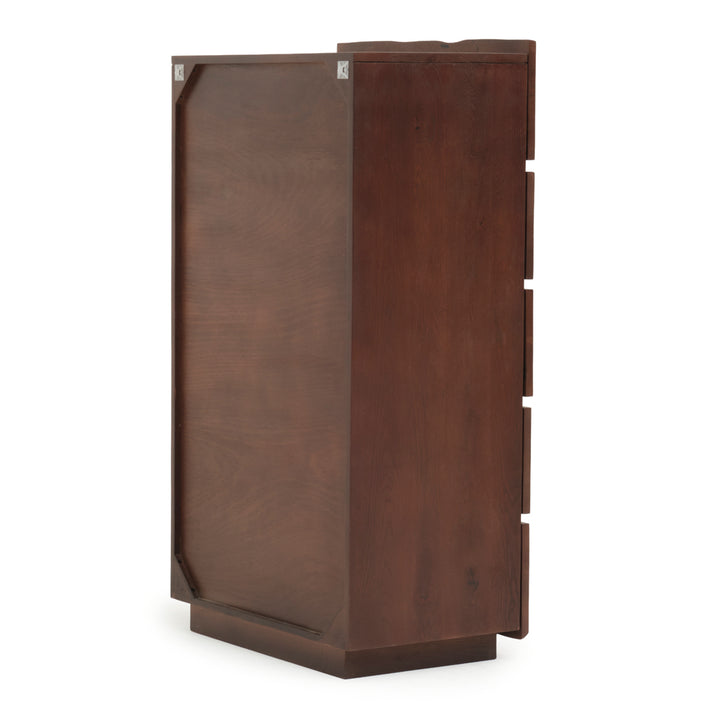 Noemi 5-Drawer Chest Dark Brown