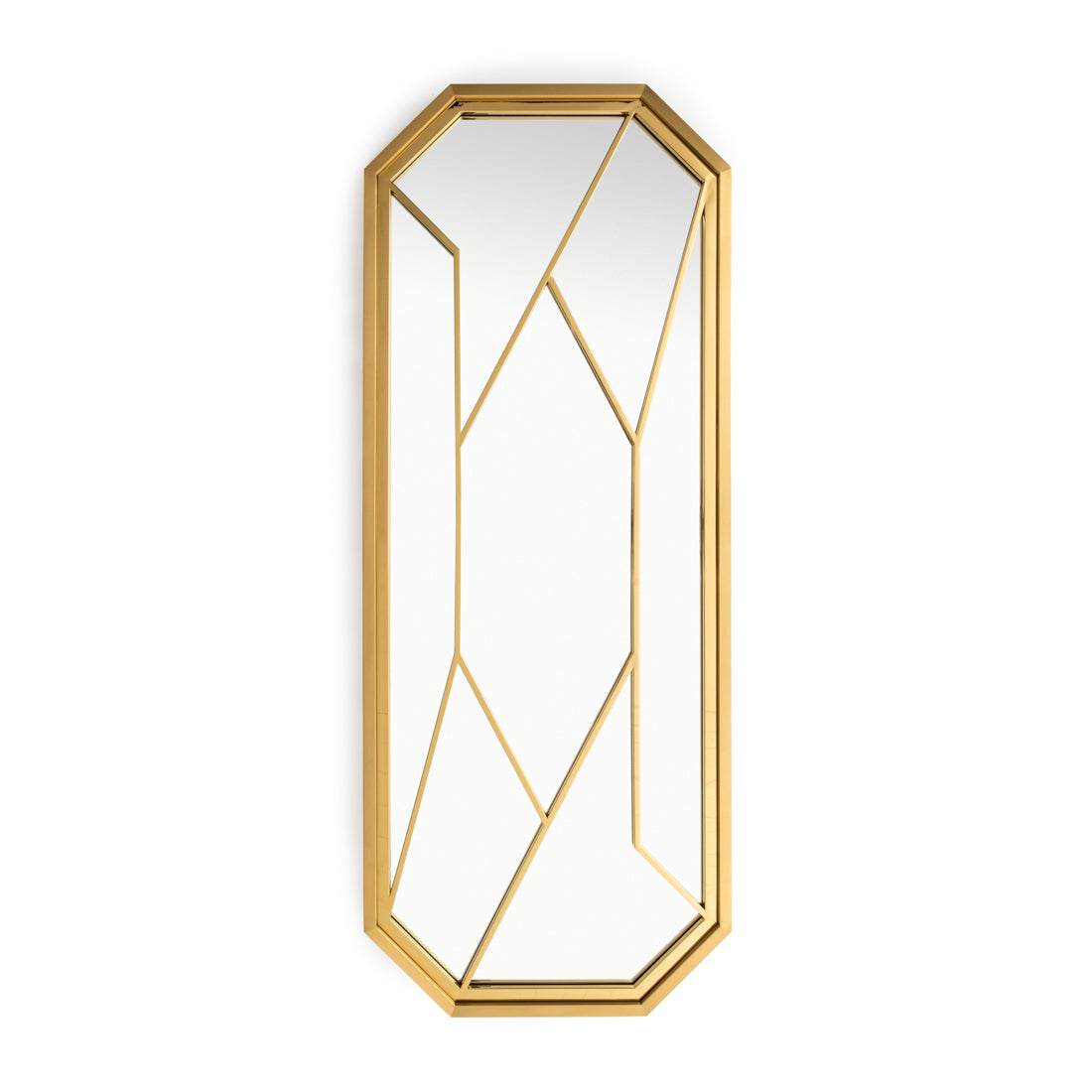 Wavi Floor Mirror Gold
