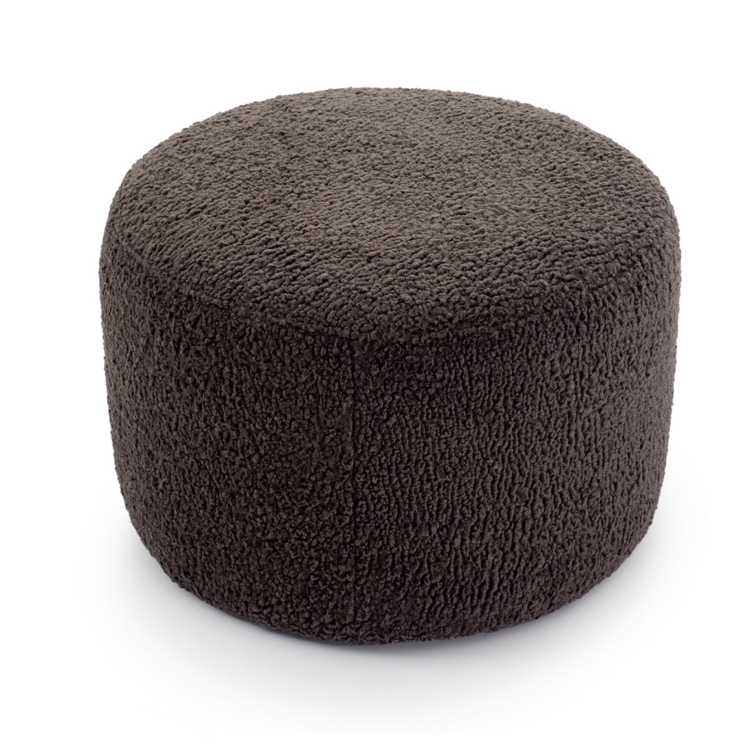 Evella Fabric Ottoman Dark Grey