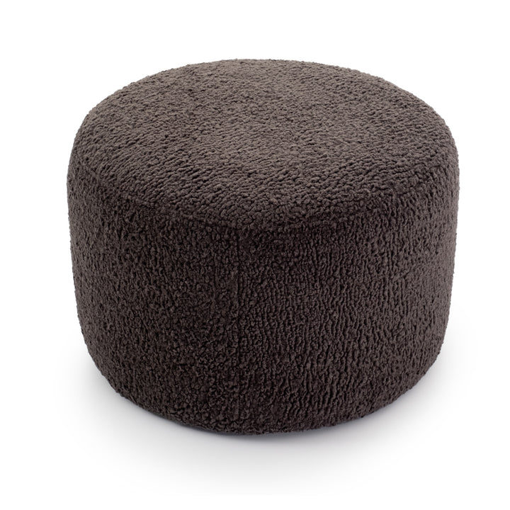 Evella Fabric Ottoman Dark Grey