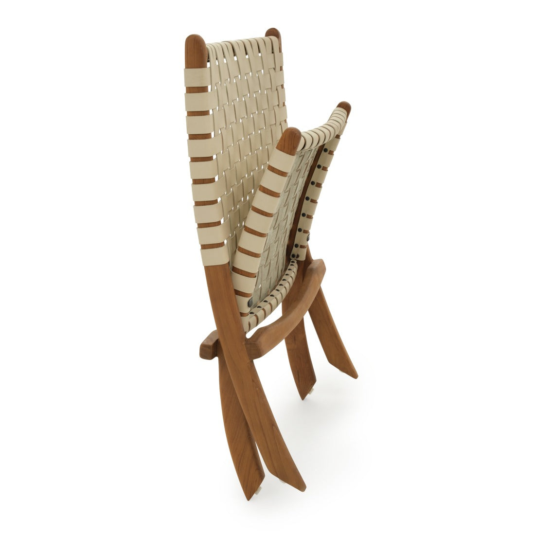 Santina Leather Accent Chair Off White