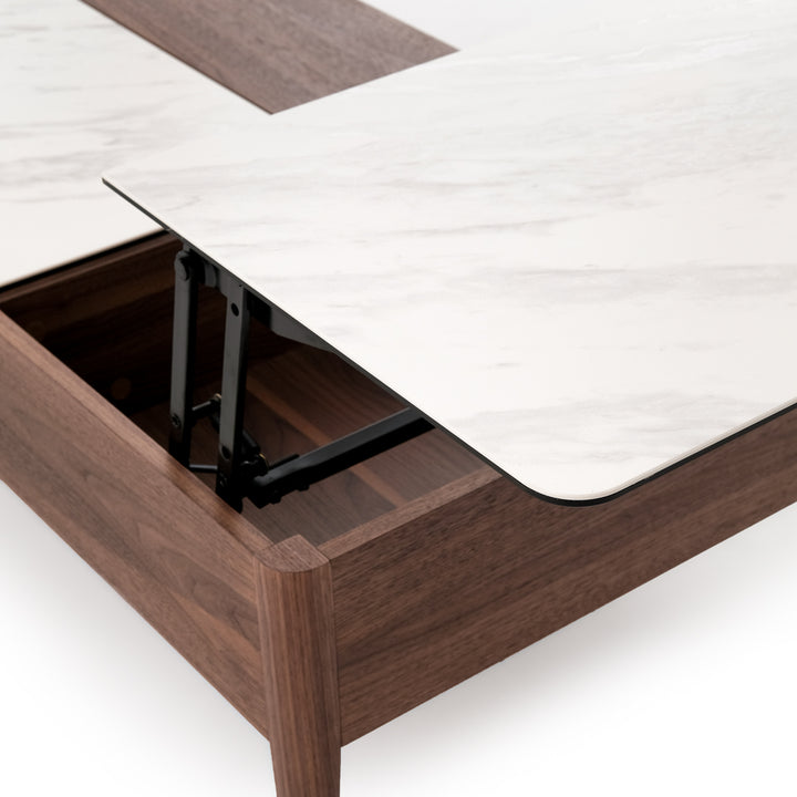 Elkom Wood Coffee Table Dark Brown