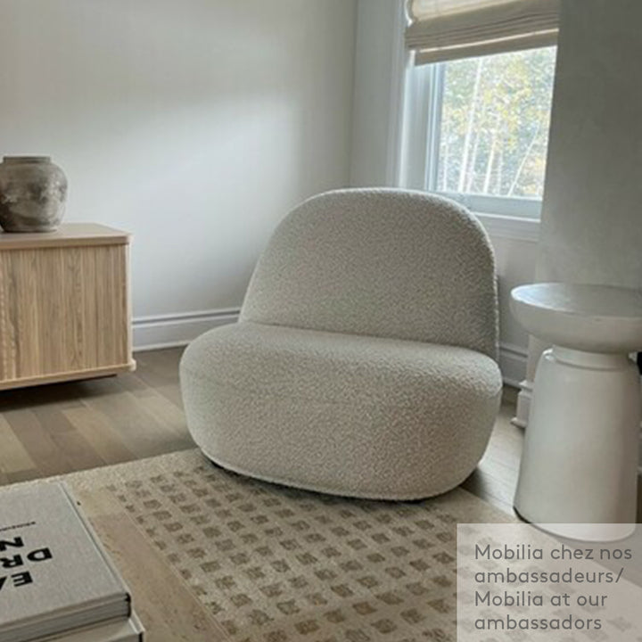 Nosta Fabric Accent Chair Off White