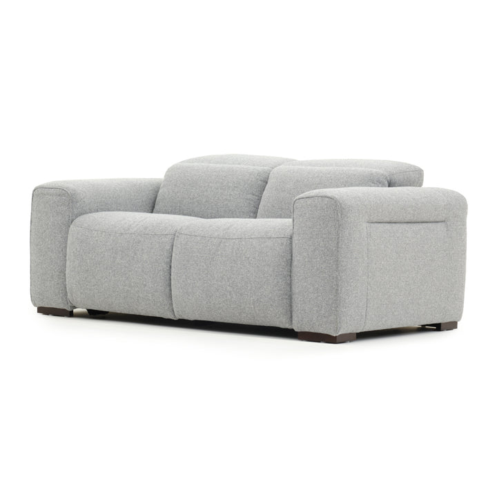 Niguel Fabric Reclining Loveseat Light Grey