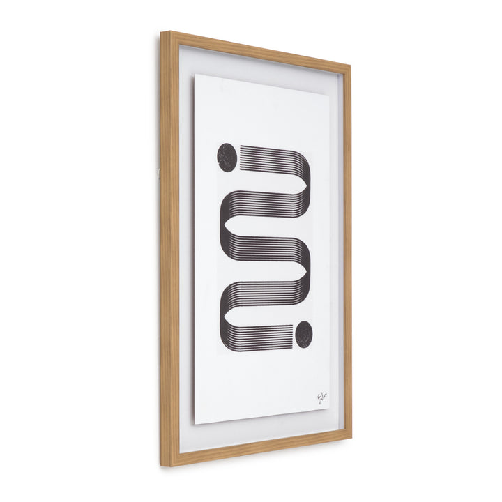 Elsie Print on Canvas Black & White