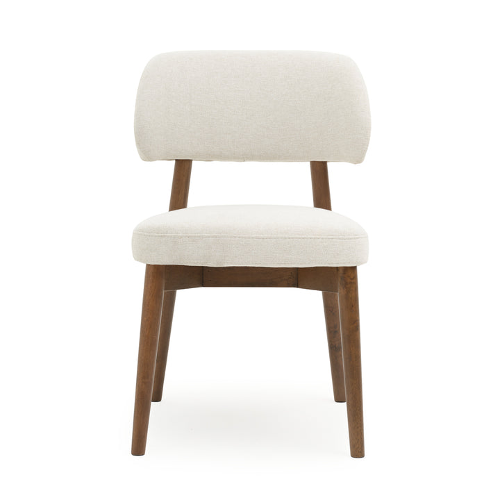 Eldina Fabric Chair Off White