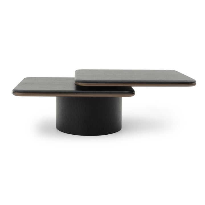 Novalee Wood Coffee Table Black